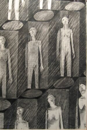Serie grafito IV , 2006. Lápiz/papel. 100x70cm.
