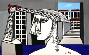 Mi Puerto 01 , 2017. Mixta s/ lienzo. 100x160cm