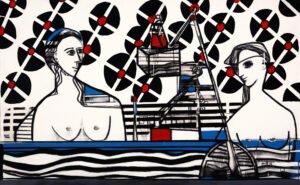 Mi Puerto 03 , 2017. Mixta s/ lienzo. 100x160cm.
