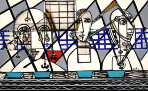 Mi Puerto 06 100x160cm mixta s/lienzo