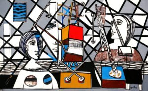 Mi Puerto 08 , 2017. Mixta s/ lienzo. 100x160cm.