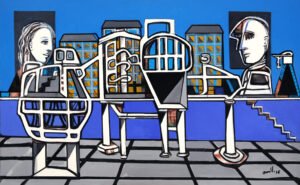 Mi Puerto 10, 2017. Mixta s/ lienzo. 100x160cm.