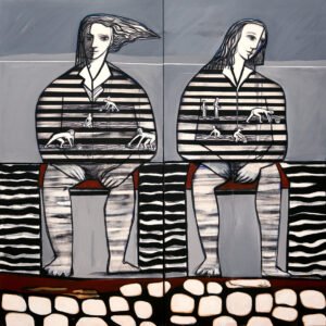Las mariscadoras: Mi-Puerto-12-100x160cm-mixta-slienzo