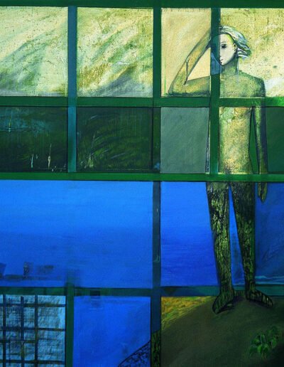 A dos voces-Observatorio, 200x200cm