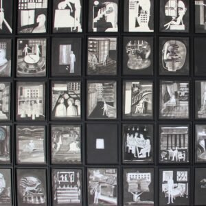 Catarsis,2014. 35 aguadas tinta china