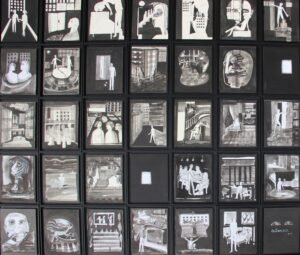 Catarsis,2014. 35 aguadas tinta china