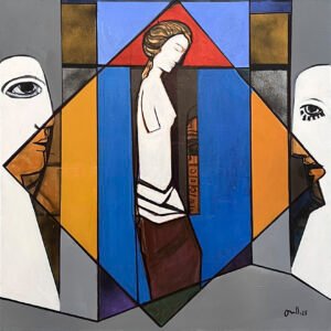 Admirando 2025. Mixta s/lienzo. 80x80cm