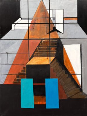 Serie En busca del tiempo perdido_Espacio arquitectonico 80x60cm