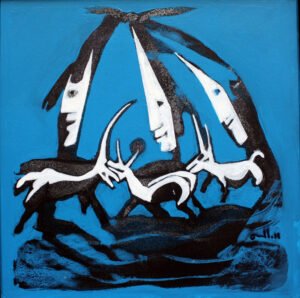 Serie Momentos_figura humana 2. 30x30cm