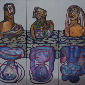 Serie Momentos_ALUCINACIONES. 6 lienzos de 80x60cm – total160x180cm