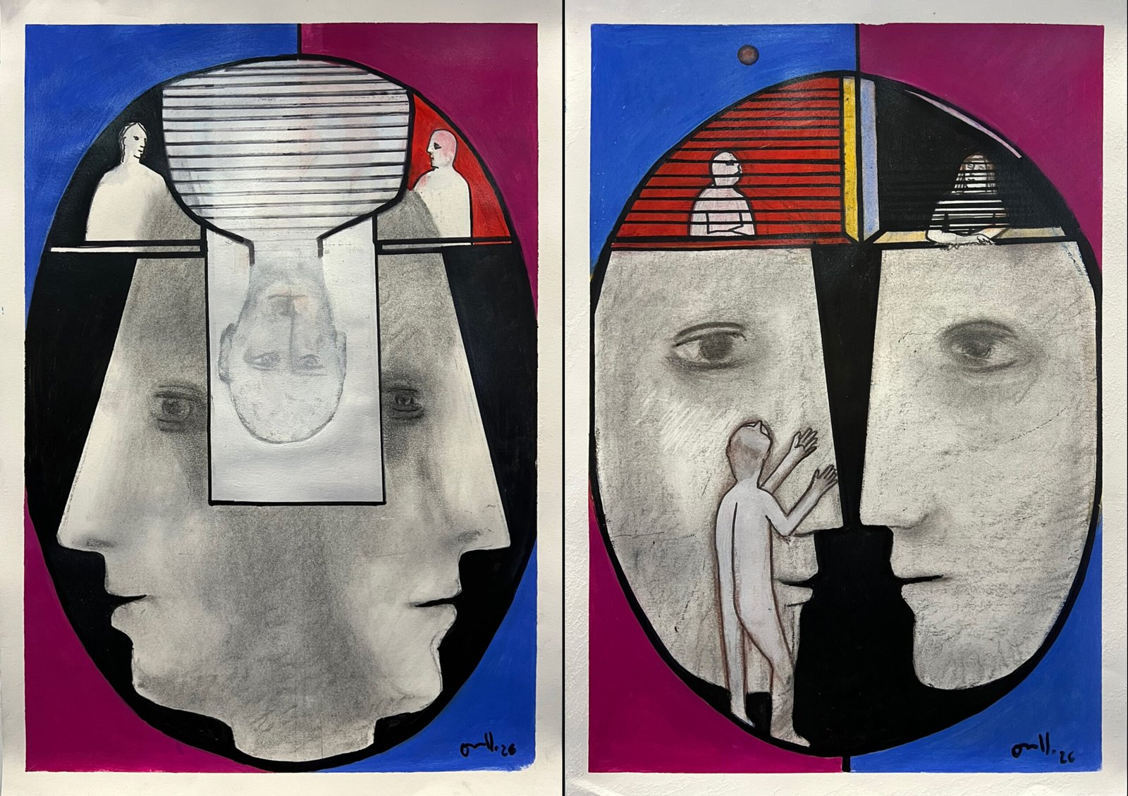 Díptico - Dibujo IV y V
