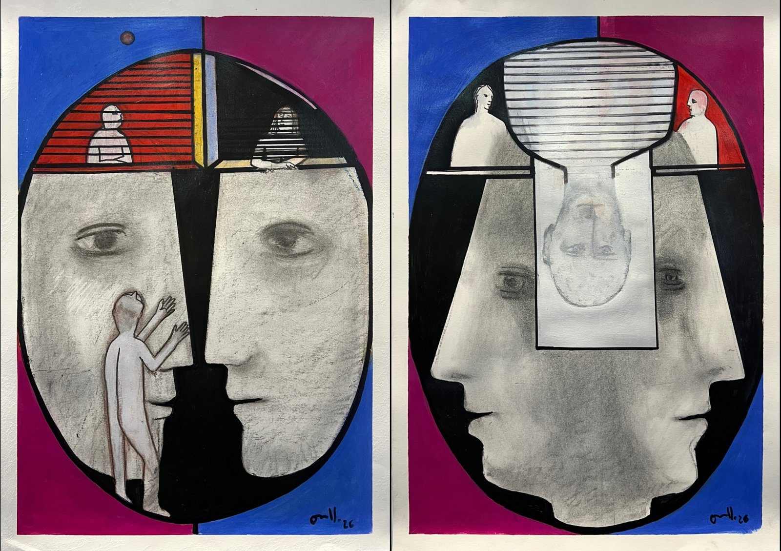 Díptico - Dibujo IV y V